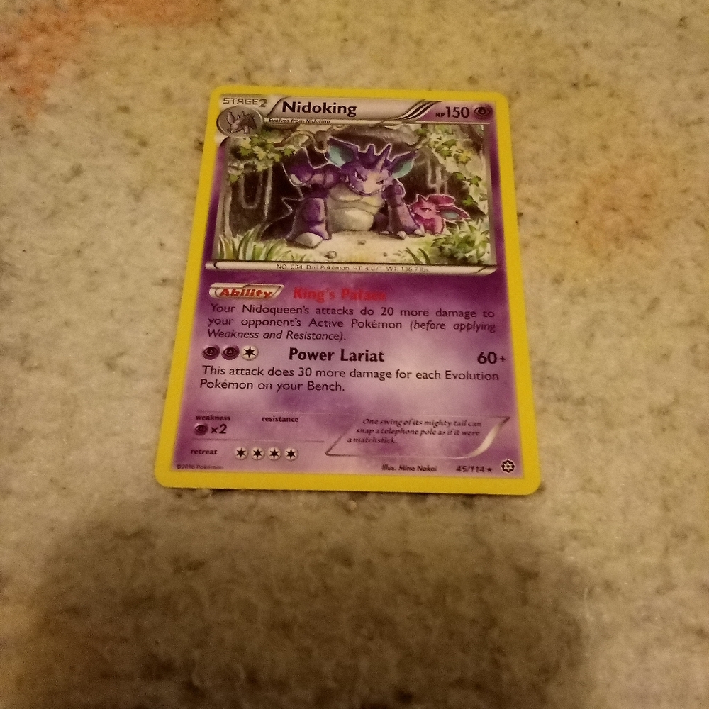 Pokemon Nidoking 45/114 Steam Seige Non Holo
